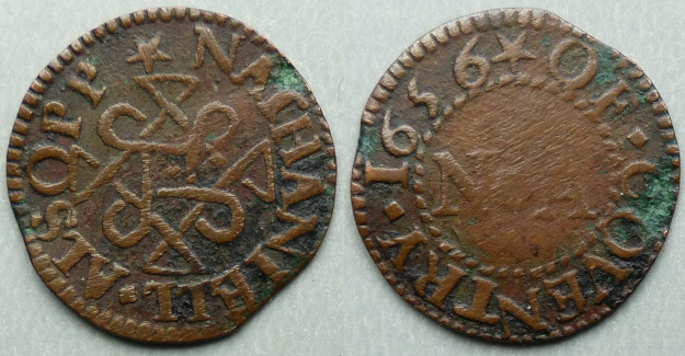 Coventry, Nathaniell Alsopp 1656 farthing